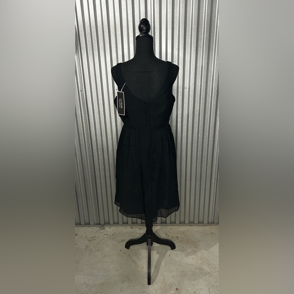 Women’s J. Crew NWT Black Silk Sleeveless Strap Midi Dress Designer Size 14 - Picture 2 of 4
